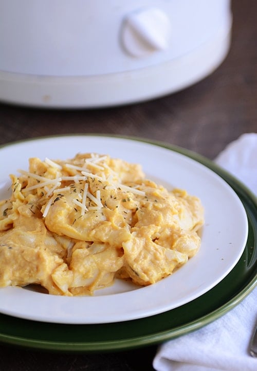 slow cooker butternut squash tortellini