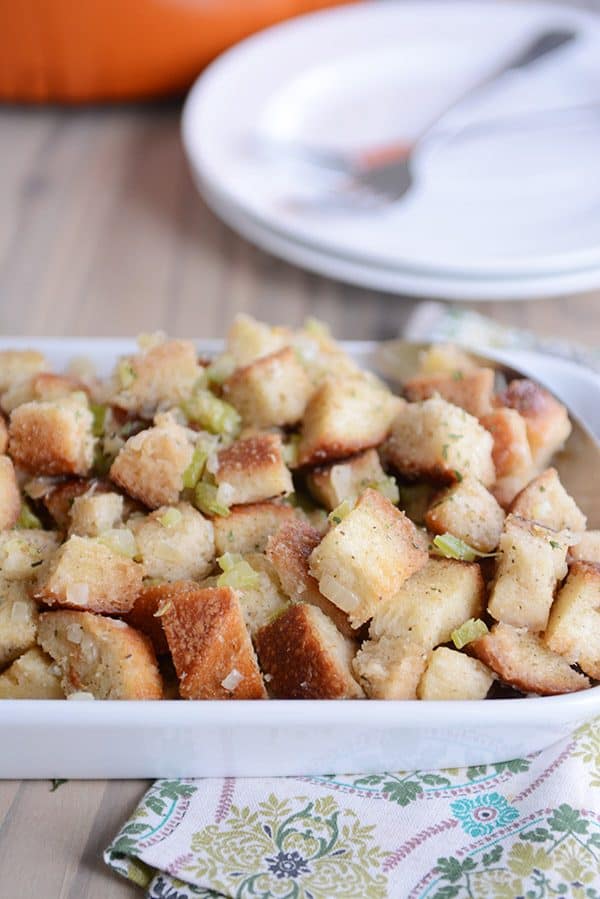 Homemade Stovetop Stuffing (Quick & Easy!)