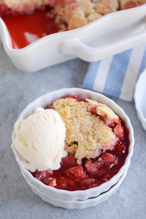 Fresh Strawberry Cobbler