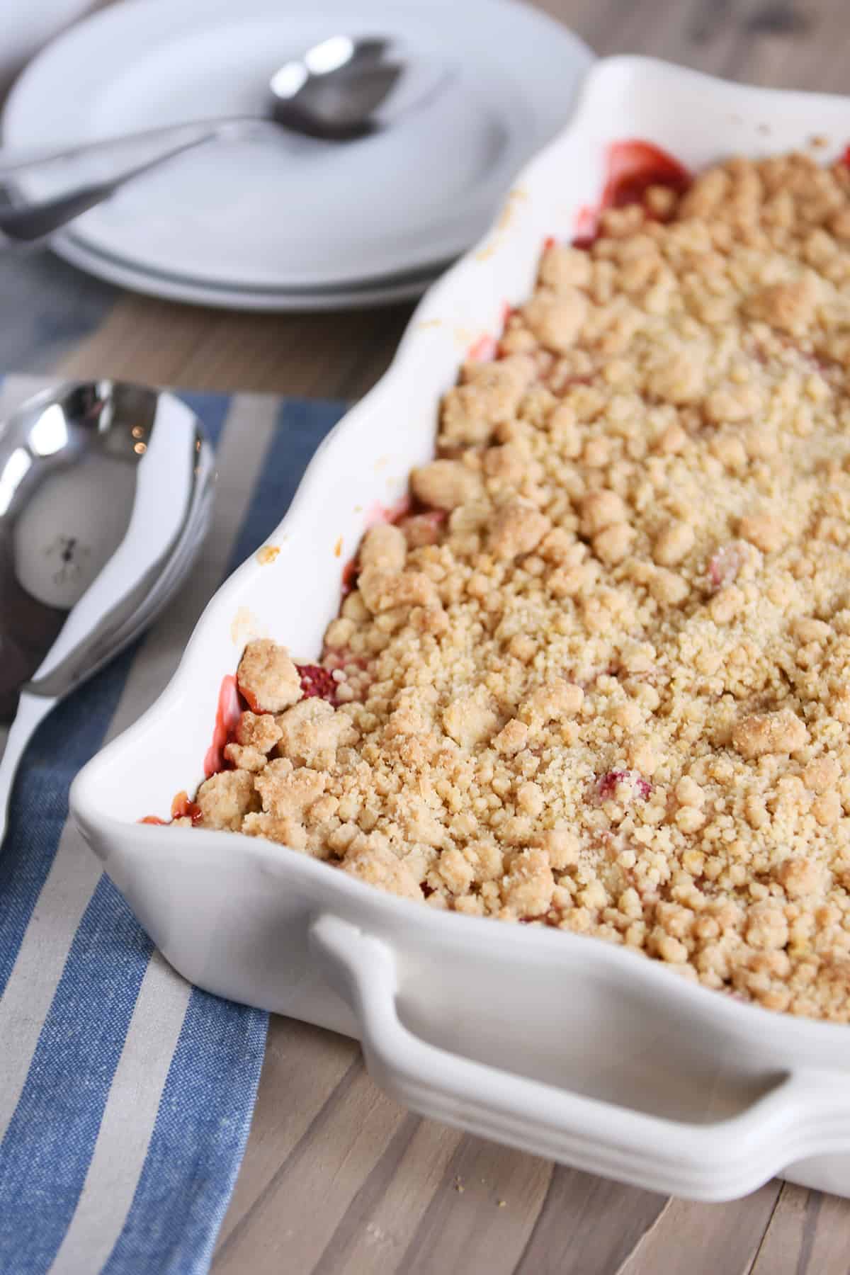 Strawberry Rhubarb Crumble Recipe | Mel&amp;#39;s Kitchen Cafe