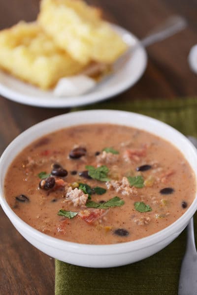 Creamy Black Bean Taco Soup | Mel's Kitchen Cafe
