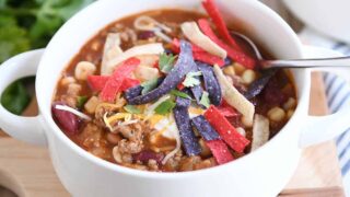 The Best Taco Soup {Stovetop or Slow Cooker}