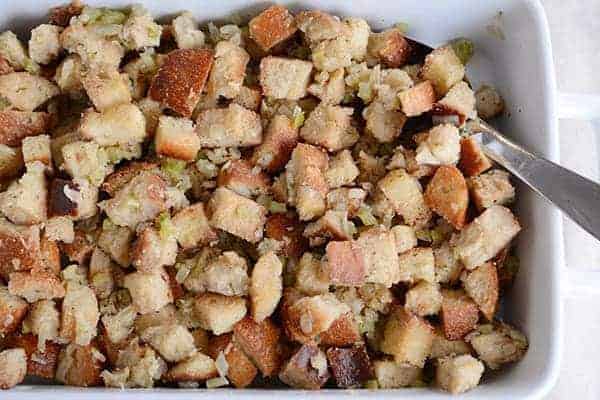 Homemade Stuffing  Traditional bread stuffing recipe - Mom's Dinner