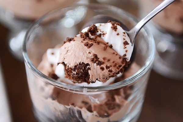 No-Bake Thin Mint Cheesecakes