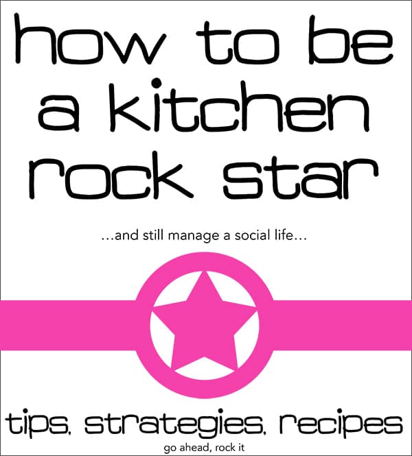 An image that says how to be a kitchen rock star.