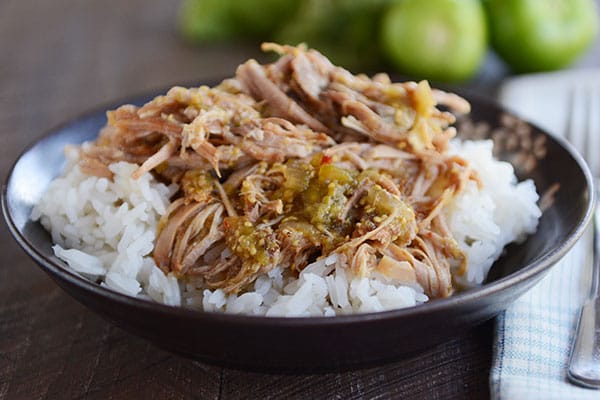 Slow Cooker Sweet Tomatillo Chipotle Pork