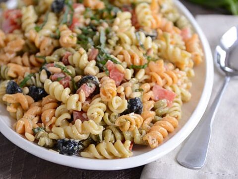 Tri Color Pasta Salad Recipe Mel S Kitchen Cafe Recipes