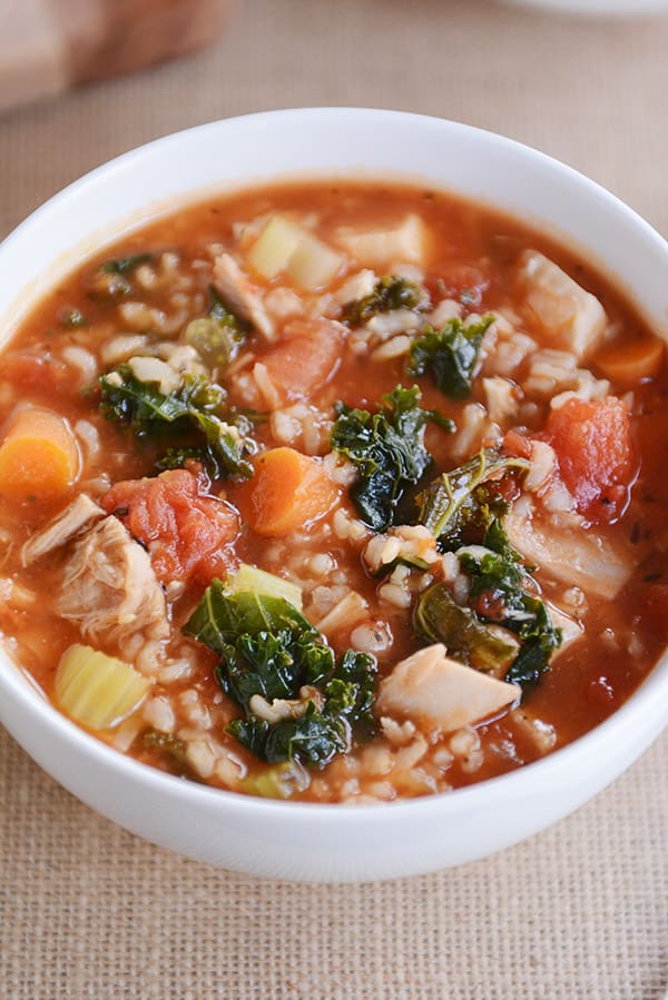 Turkey and Brown Rice Soup Recipe Mel's Kitchen Cafe