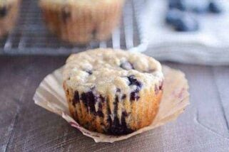 Healthy Yogurt Oat Muffins {with Blueberries or Chocolate Chips!}